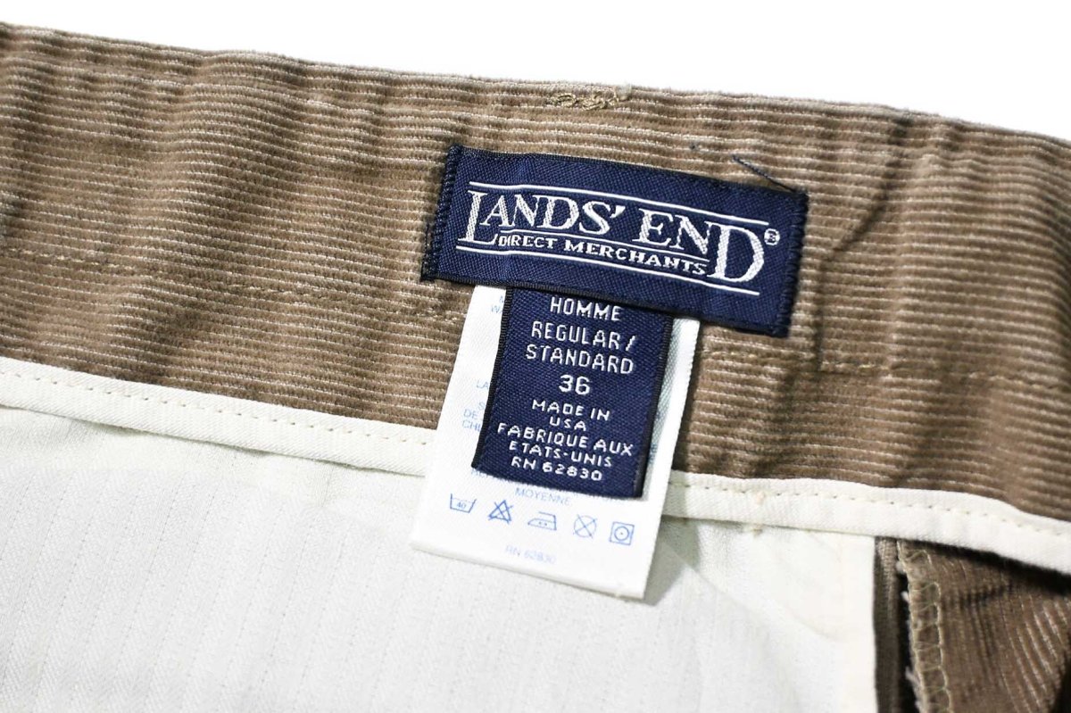 画像6: Used Lands' End Corduroy Pants Khaki made in USA (6)