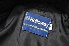 画像5: Deadstock Holloway Melton Varsity Jacket made in USA (5)