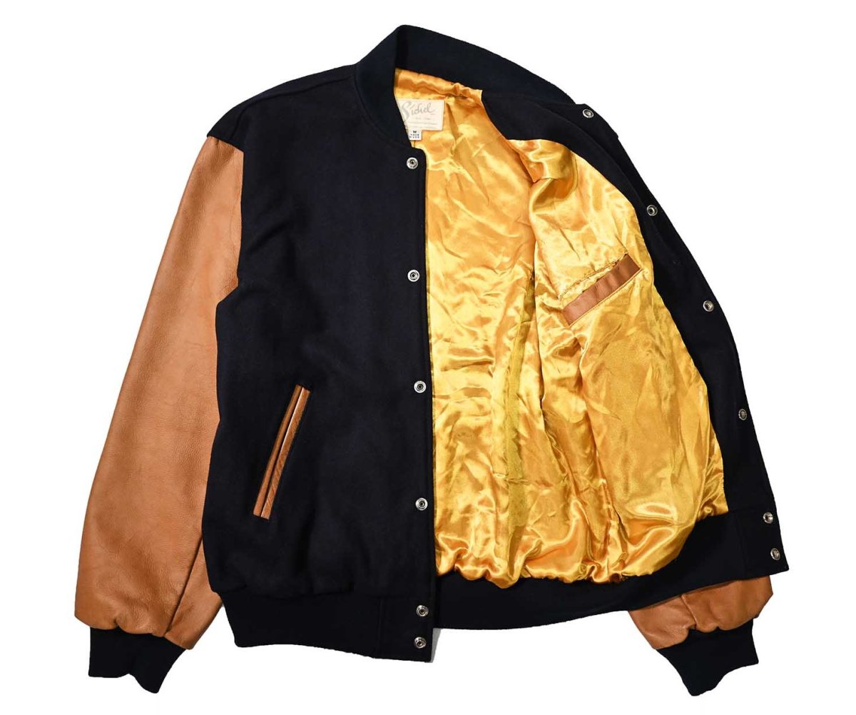 画像5: Used Sichel Melton/Leather Varsity Jacket made in USA (5)