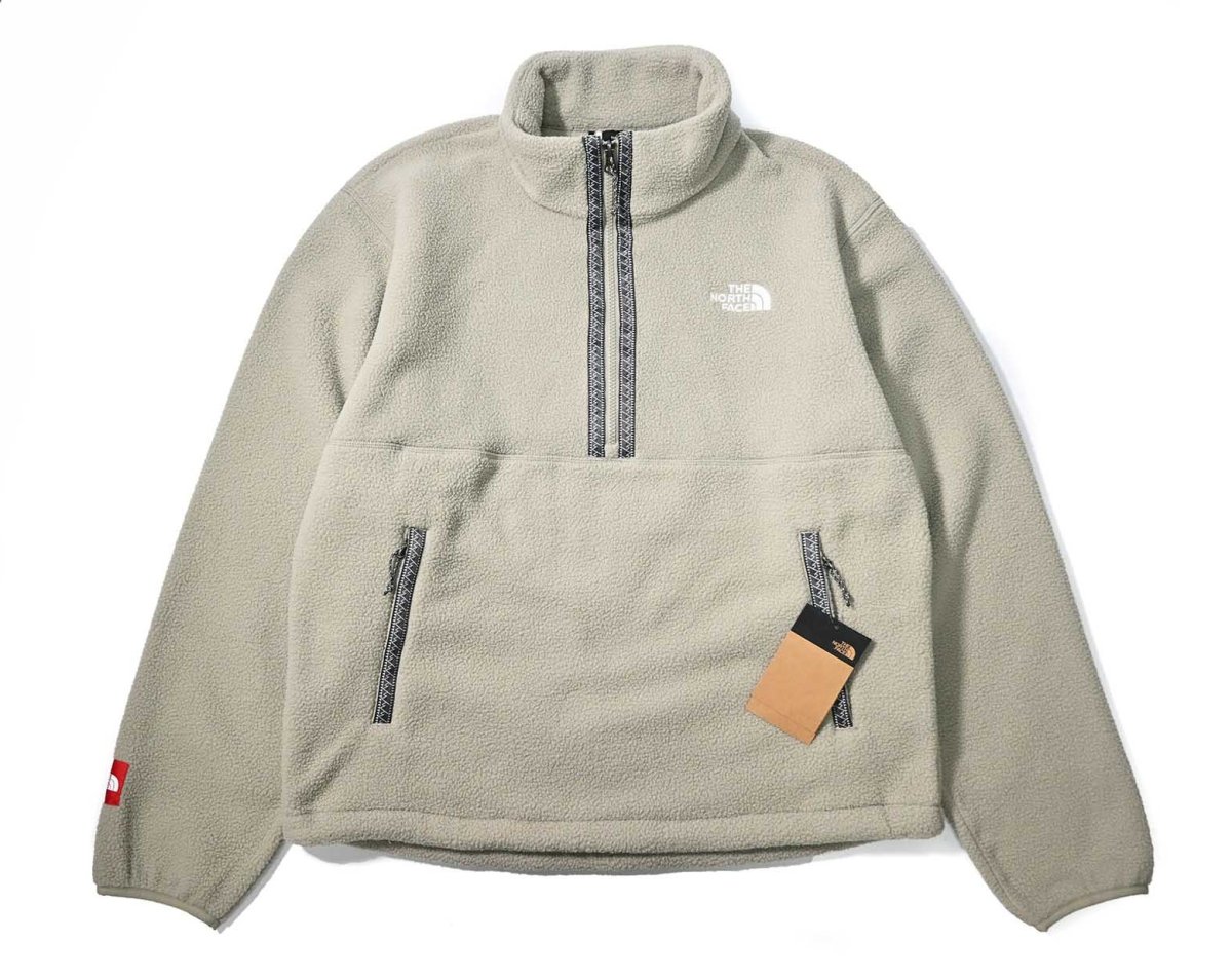 画像1: The North Face Fleeski Quarter Zip Pullover Fleece Clay Grey ノースフェイス (1)