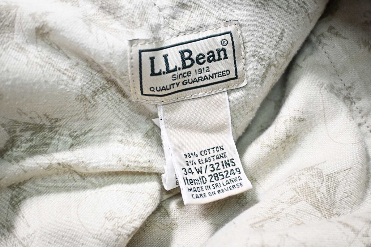 画像7: Used L.L.Bean Corduroy Cargo Pants Khaki (7)