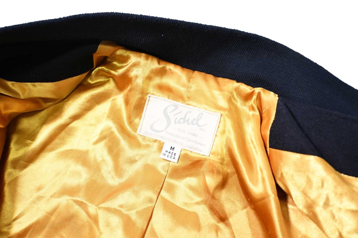 画像6: Used Sichel Melton/Leather Varsity Jacket made in USA (6)