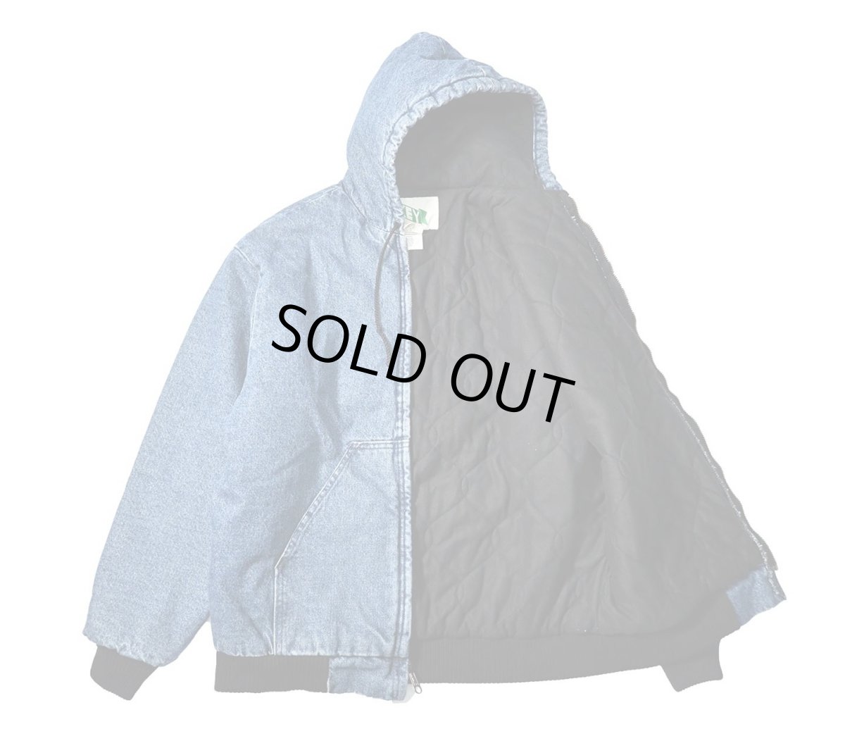 画像4: Used KEY Stone Denim Work Jacket made in USA (4)