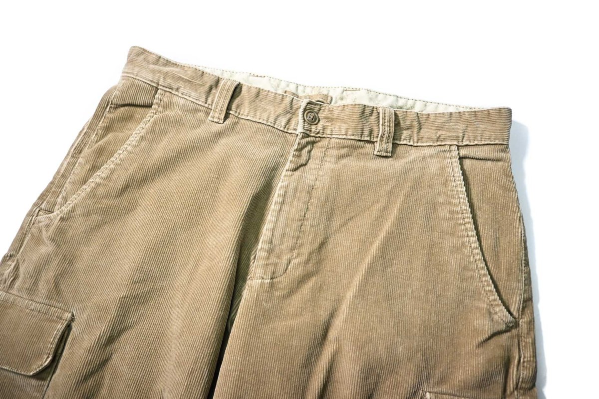 画像2: Used L.L.Bean Corduroy Cargo Pants Khaki (2)
