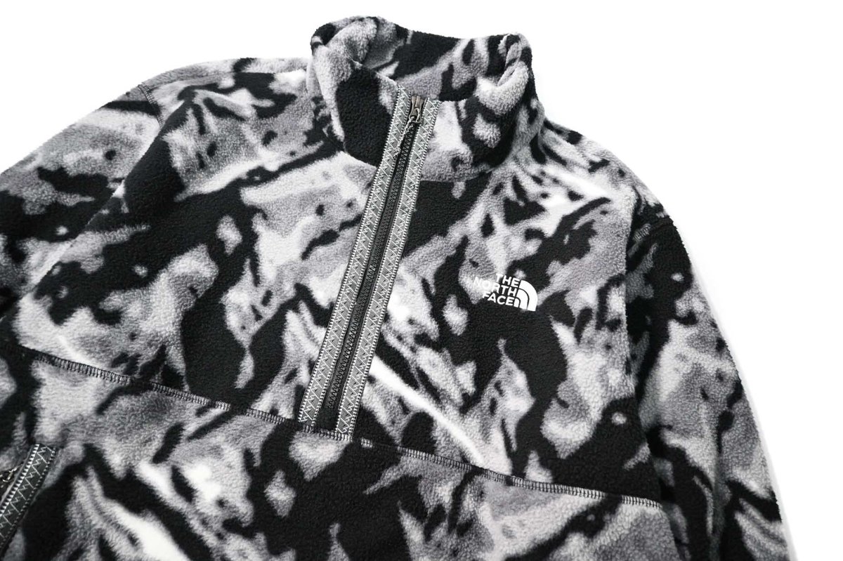 画像3: The North Face Fleeski Quarter Zip Pullover Fleece Black 3D Summit ノースフェイス (3)