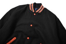 画像2: Deadstock Holloway Melton Varsity Jacket made in USA (2)
