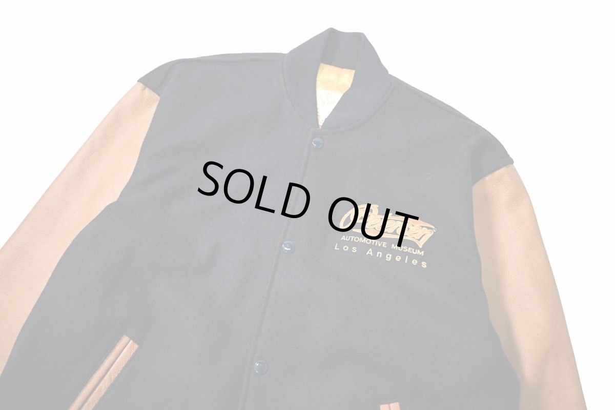 画像3: Used Sichel Melton/Leather Varsity Jacket made in USA (3)