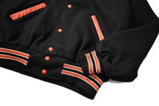 画像3: Deadstock Holloway Melton Varsity Jacket made in USA (3)