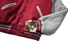 画像3: Deadstock Holloway Melton Varsity Jacket made in USA (3)