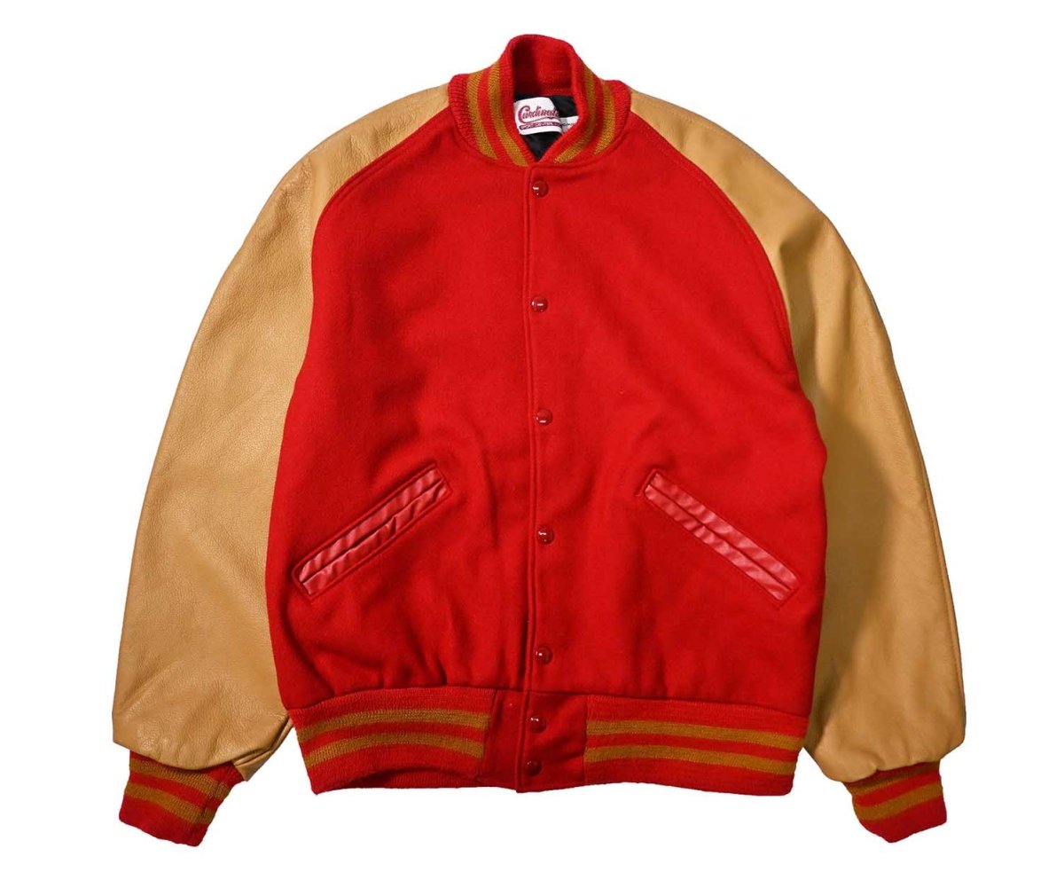 画像1: Deadstock Cardinals Melton Varsity Jacket (1)