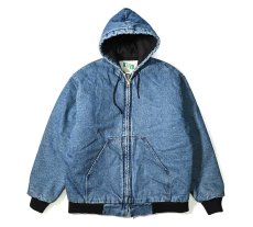 画像1: Used KEY Stone Denim Work Jacket made in USA (1)