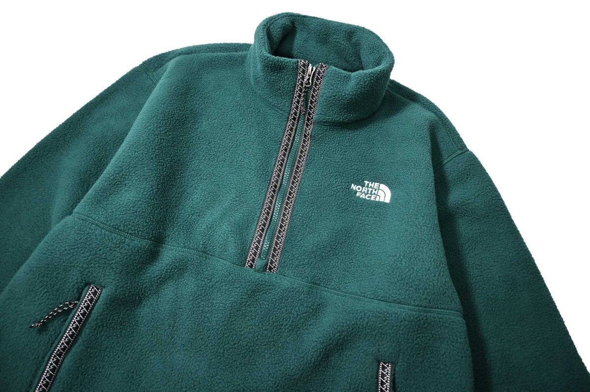 画像3: The North Face Fleeski Quarter Zip Pullover Fleece Deep Nori ノースフェイス (3)