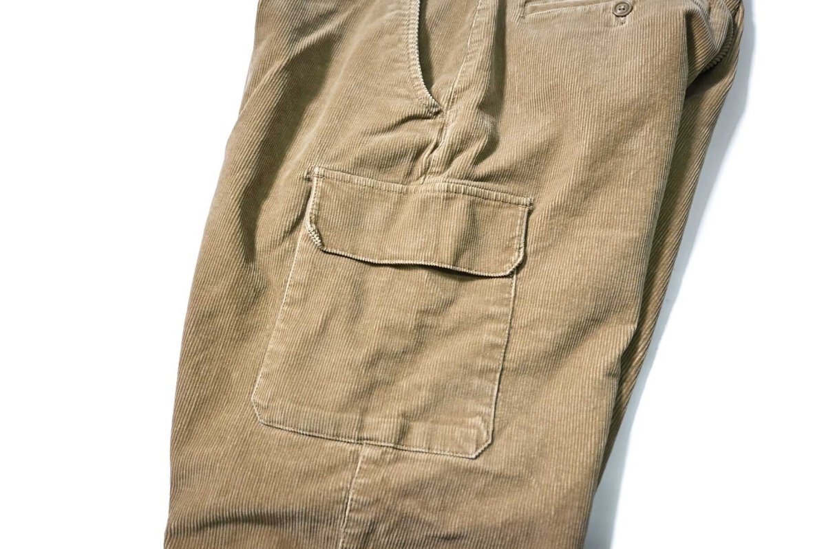 画像5: Used L.L.Bean Corduroy Cargo Pants Khaki (5)