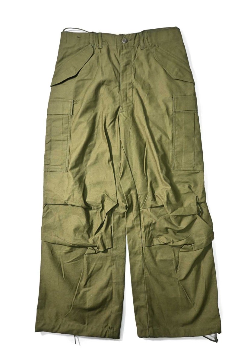 画像1: 60s Deadstock Us Army M-65 Field Pants Olive Aluminum Zipper (1)