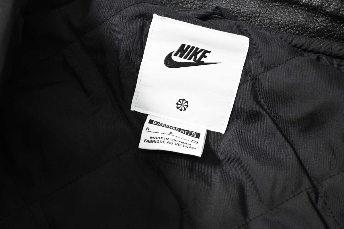 画像5: Nike Solo Swoosh Wool Varsity Jacket Black (5)