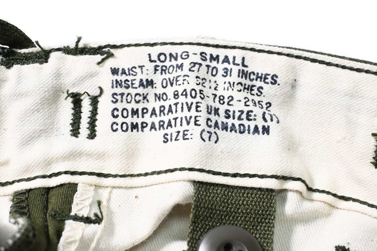 画像7: 60s Deadstock Us Army M-65 Field Pants Olive Aluminum Zipper (7)