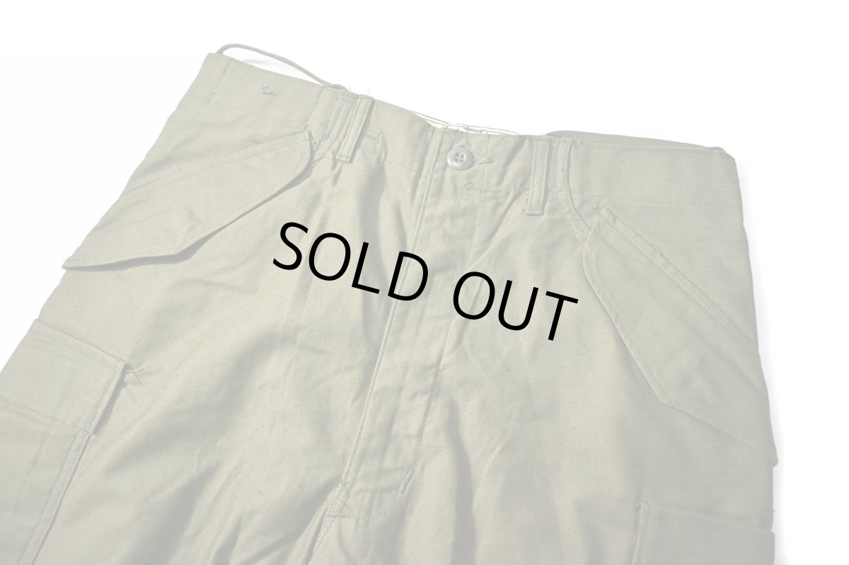 画像2: 60s Deadstock Us Army M-65 Field Pants Olive Aluminum Zipper (2)