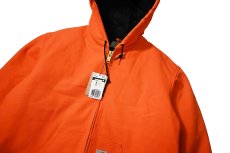 画像2: Deadstock Carhartt Duck Thermal Lined Active Jacket Blaze Orange made in USA (2)