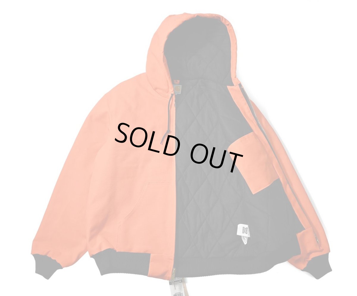 画像4: Deadstock Carhartt Duck Thermal Lined Active Jacket Blaze Orange made in USA (4)