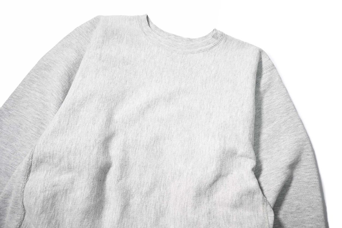 画像2: 90s Used Champion Reverse Weave Sweat Shirt Ash made in USA 目無し (2)