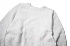 画像2: 90s Used Champion Reverse Weave Sweat Shirt Ash made in USA 目無し (2)