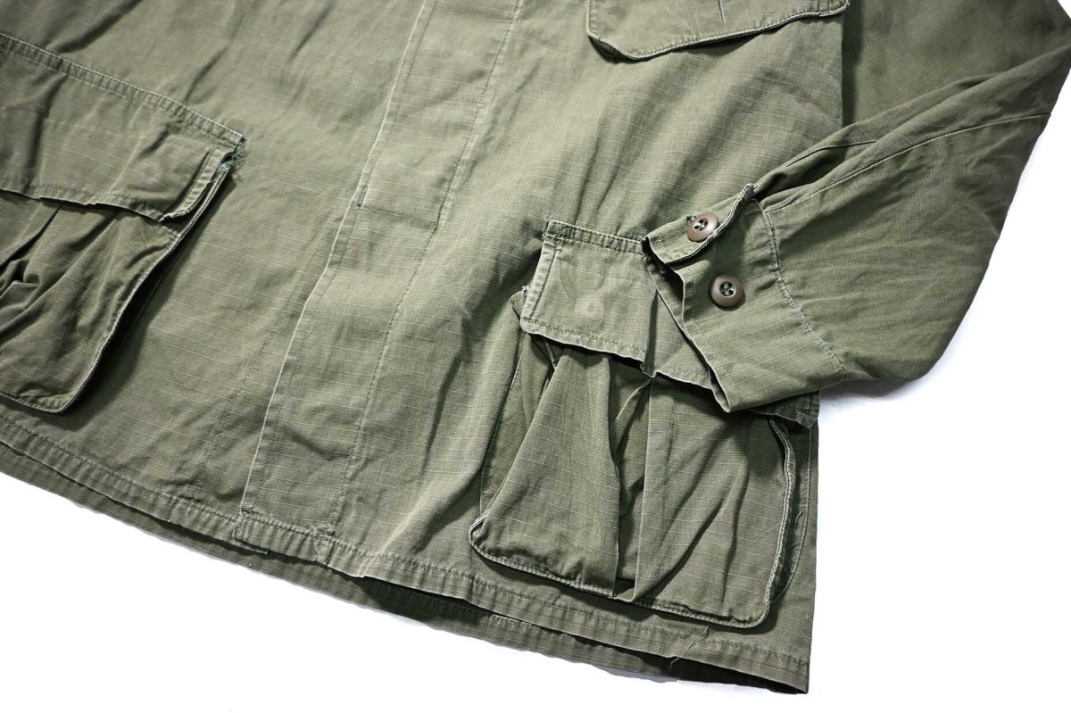 画像3: Used Us Military Ripstop Poplin Jungle Fatigue Jacket (3)