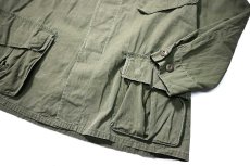 画像3: Used Us Military Ripstop Poplin Jungle Fatigue Jacket (3)