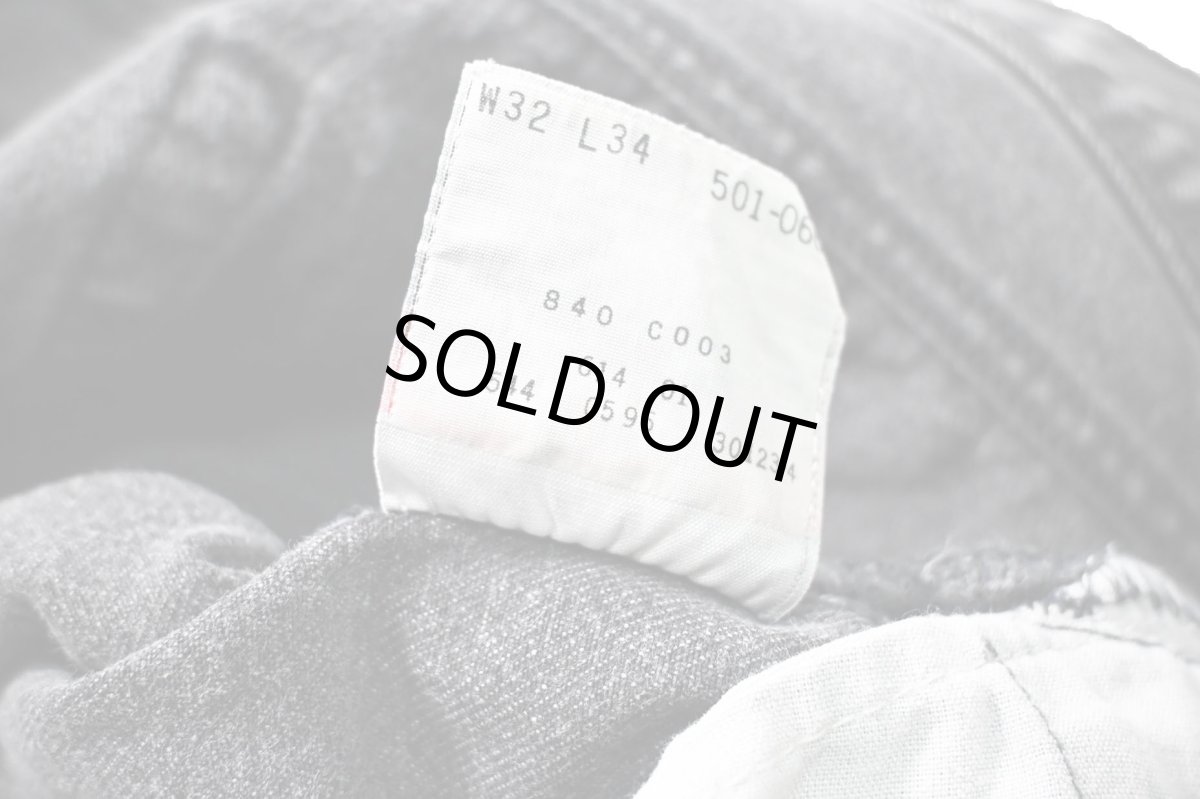 画像8: 96' Used Levi's 501 Denim Pants Black made in USA リーバイス (8)