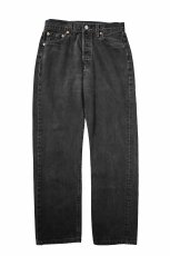 画像1: 99' Used Levi's 501 Denim Pants Black made in USA リーバイス (1)