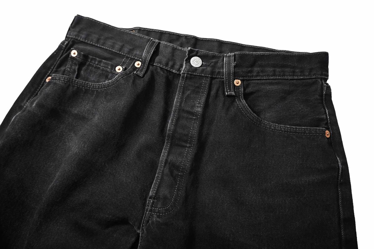 画像2: 80s-90s Used Levi's 501 Denim Pants Black made in USA リーバイス (2)