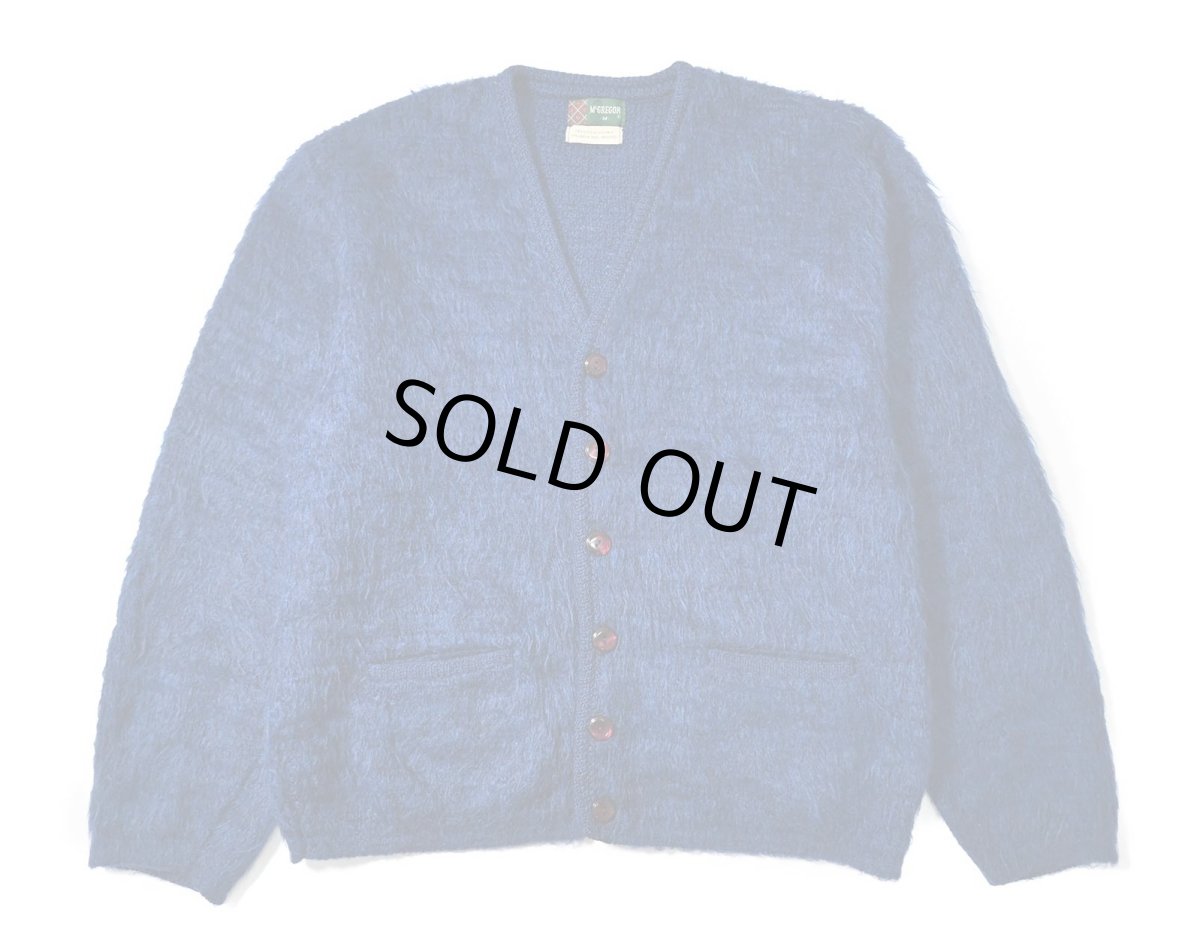 画像1: 70s Used McGREGOR Mohair Knit Cardigan (1)