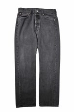 画像1: Used Levi's 501 Denim Pants Black リーバイス (1)