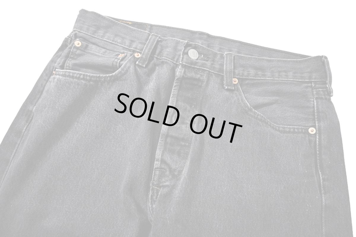 画像2: Used Levi's 501 Denim Pants Black リーバイス (2)