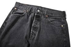 画像2: Used Levi's 501 Denim Pants Black リーバイス (2)