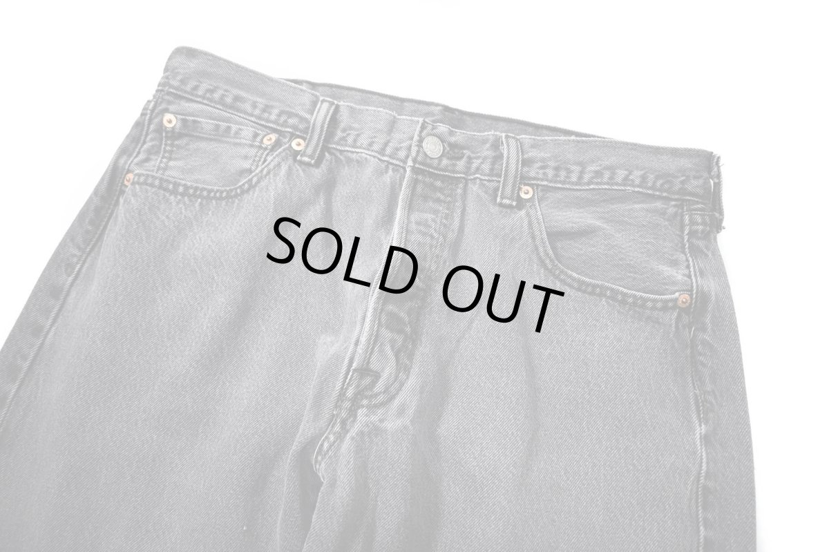 画像2: Used Levi's 501 Denim Pants Black リーバイス (2)