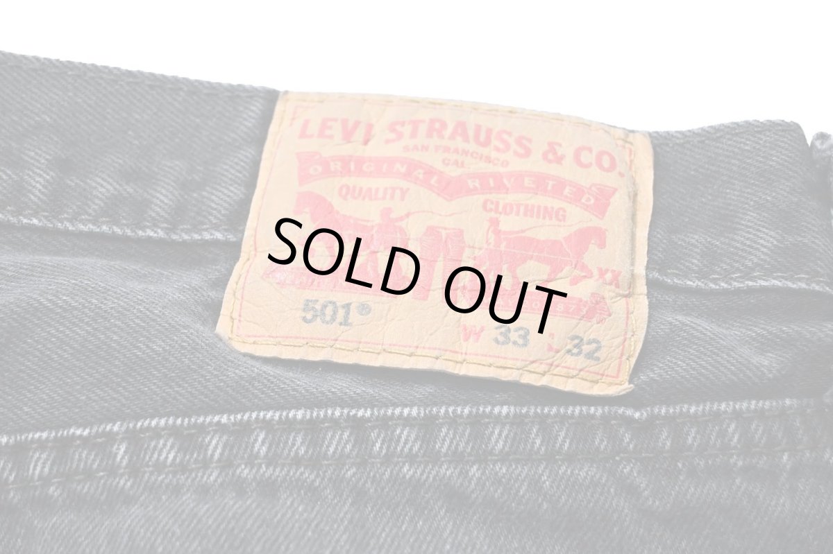 画像5: Used Levi's 501 Denim Pants Black リーバイス (5)
