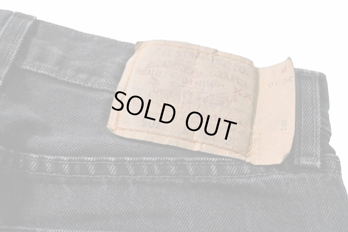 画像5: 99' Used Levi's 501 Denim Pants Black made in USA リーバイス (5)