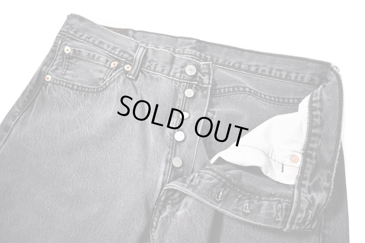 画像6: Used Levi's 501 Denim Pants Black リーバイス (6)