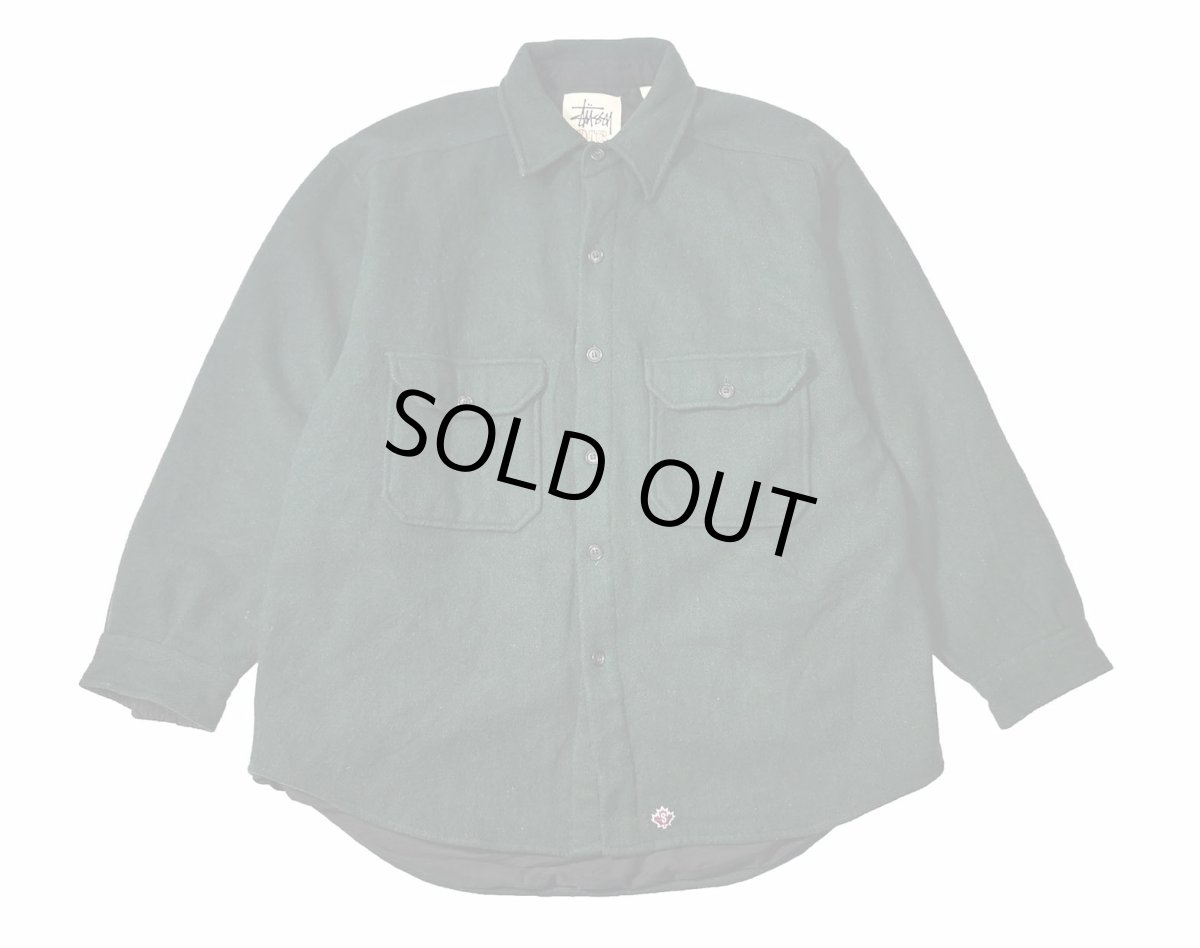 画像1: 90s Used Stussy Wool Shirt Jacket (1)