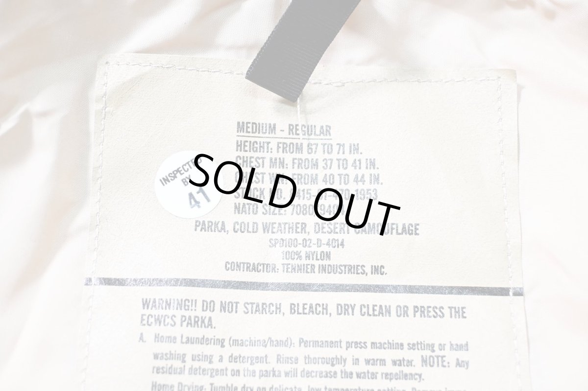 画像6: 02' Deadstock Us Army ECWCS Gen1 GORE-TEX Parka 3C Desert Camo (6)