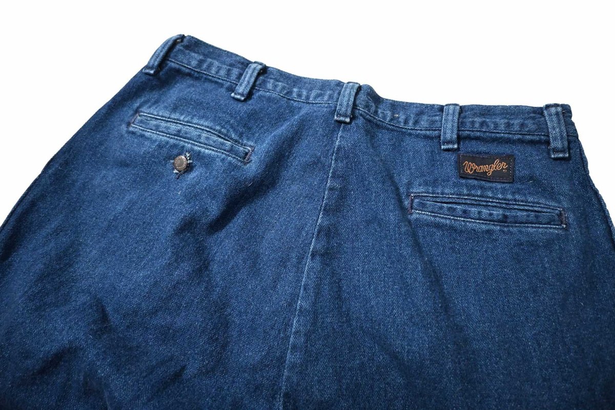 画像4: Used Wrangler Pleated Denim Trouser made in USA (4)