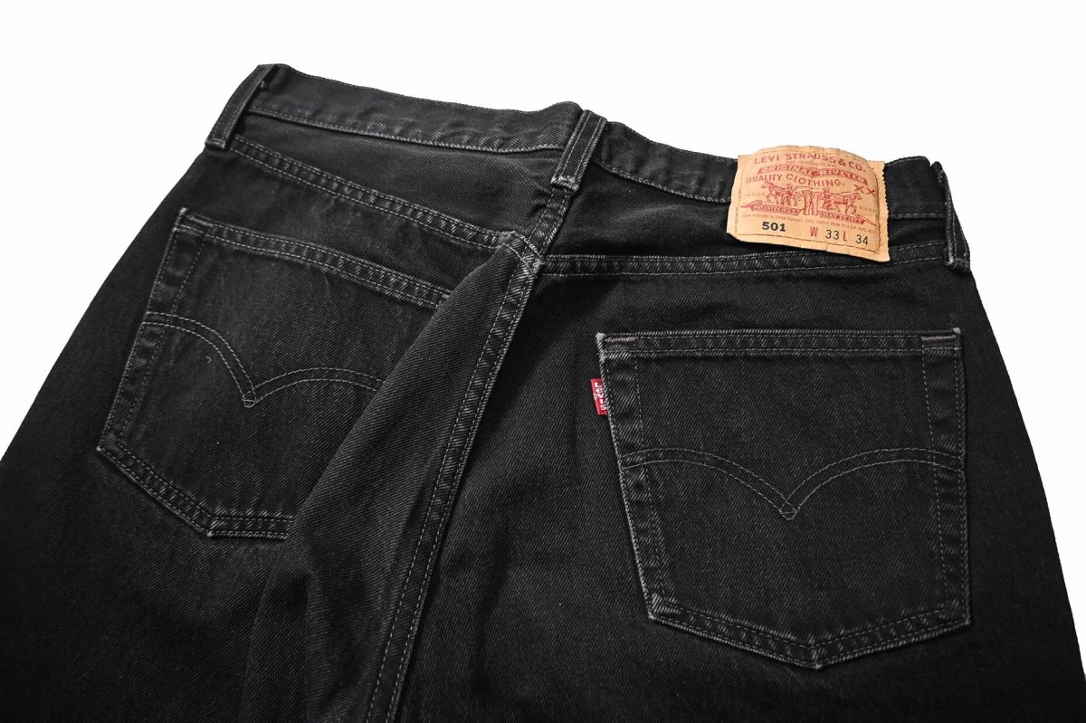 画像4: 80s-90s Used Levi's 501 Denim Pants Black made in USA リーバイス (4)