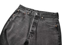 画像2: 96' Used Levi's 501 Denim Pants Black made in USA リーバイス (2)
