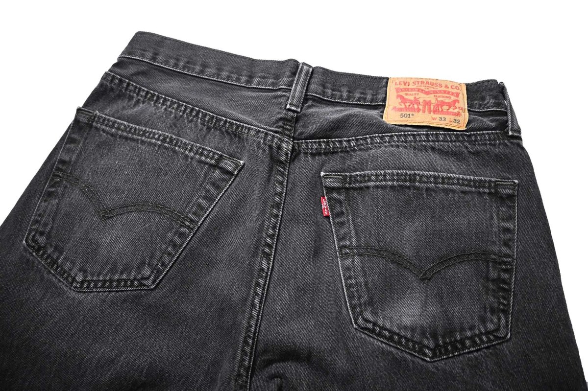 画像4: Used Levi's 501 Denim Pants Black リーバイス (4)