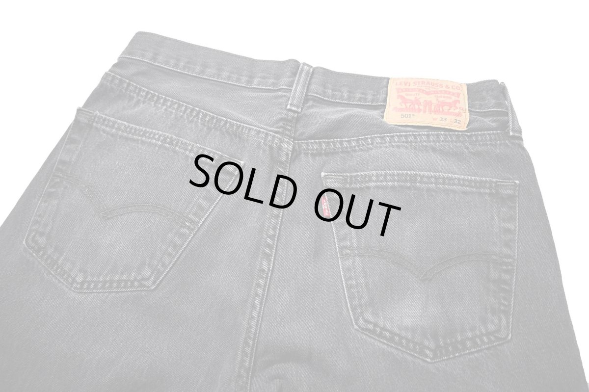 画像4: Used Levi's 501 Denim Pants Black リーバイス (4)