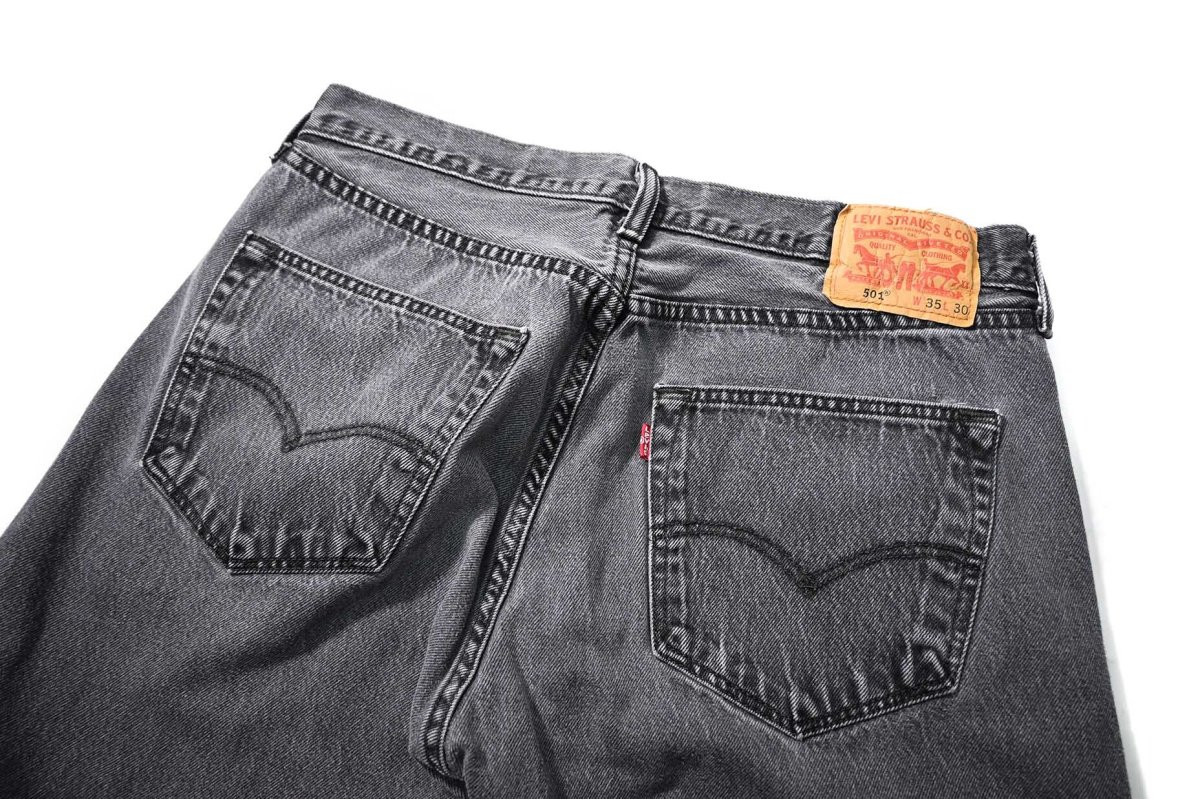 画像4: Used Levi's 501 Denim Pants Black リーバイス (4)