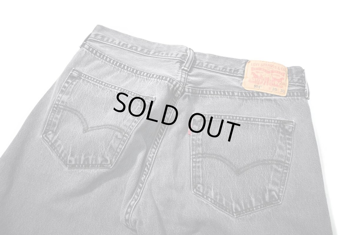 画像4: Used Levi's 501 Denim Pants Black リーバイス (4)