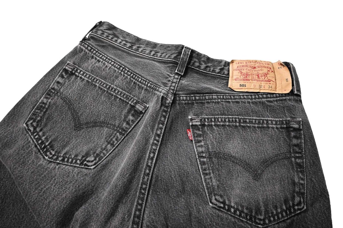 画像4: 96' Used Levi's 501 Denim Pants Black made in USA リーバイス (4)