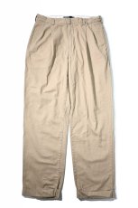 画像1: Used Polo Ralph Lauren Pleated Chino Trouser Khaki "Hammond Pant" ラルフローレン (1)