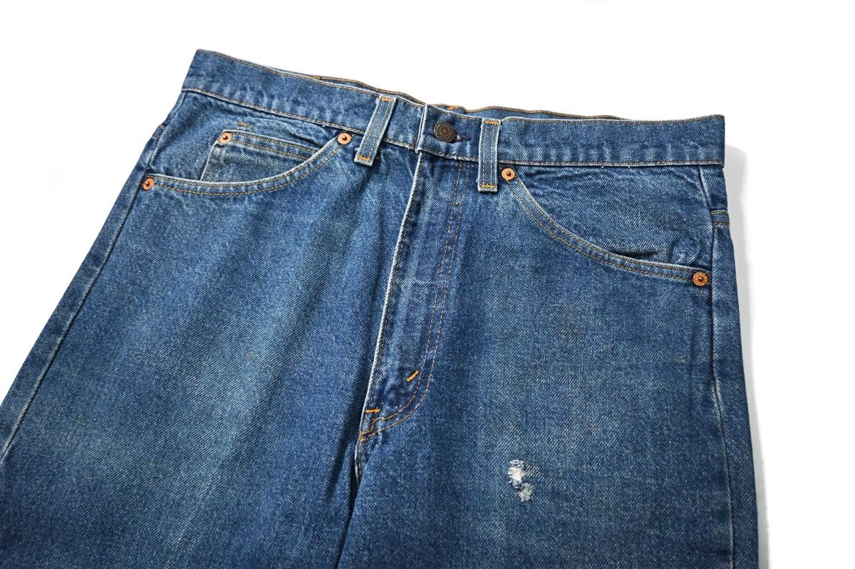 画像2: 80s Used Levi's 517 Denim Pants made in USA リーバイス (2)